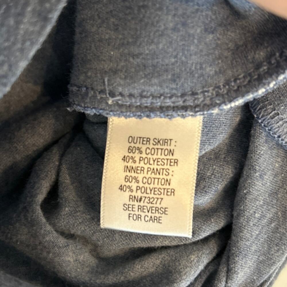 Croft & Barrow Women's Knit Skort Cotton Blend Dove Blue XXL - Picture 5 of 5